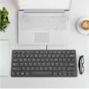 K1000 Ultra-Thin Slim Mini Keyboard – 78 Keys, Silent & Waterproof for Windows PCs