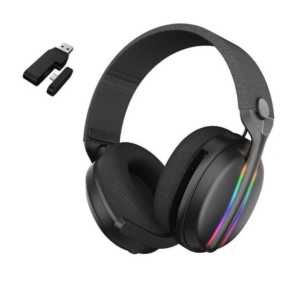 Rambotech GM1200 2.4G Wireless Gaming Headset – Noise-Cancelling Microphone, Comfortable Gamer Headphones for PS4, PC & Laptop
