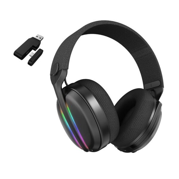 Rambotech GM1200 2.4G Wireless Gaming Headset – Noise-Cancelling Microphone, Comfortable Gamer Headphones for PS4, PC & Laptop