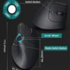 H25dfd417c6254752970282d96e805acaS.jpg JOMAA Ergonomic 2.4G Wireless & Bluetooth Dual Mode Mouse – Silent Vertical Gaming Mouse for Right-Handed Users