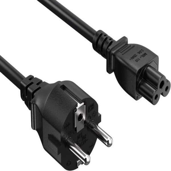 H2a03f30f0b204c7faebafd025e1b485bT.jpg 1.5M / 1.8M EU Plug C5 2-Pin AC Laptop Power Cord – IEC Computer Charger Extension Cable