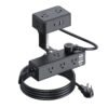 H5611b3457cd6442a935c0f1fd1918878i.jpg Dual-Layer Desktop Edge Mount Surge Protector – 13 AC Outlets, 4 USB Ports (2 USB-C) for Office & Home