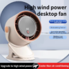 Durable 3-in-1 Clip/Table/Wall Mount Turbo Fan – 100 Speeds, 15m Air Throw, Rechargeable Battery for Home & Office