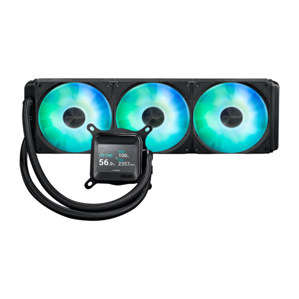 ASUS PRIME 360 ARGB Integrated CPU Water Cooling Radiator – 2200RPM High-Performance Case Fans