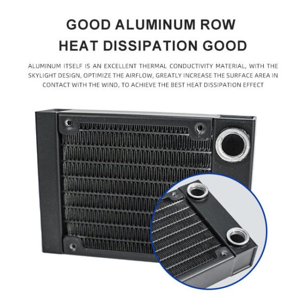 He233d548a1f54567b137940ac3eab20ae.jpg Ococoo 80L Aluminum Liquid Cooler Radiator – PC Water Cooling Fan for CPU Heat Sink, Computer & Beauty Equipment Processor Cooling