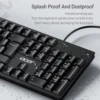 Acer K-212B Wired USB Keyboard – 104 Keys with Side Keys for PC & Laptop