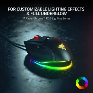 Razer Basilisk V3 Customizable Ergonomic Gaming Mouse – Fastest Switch & Chroma RGB Lighting