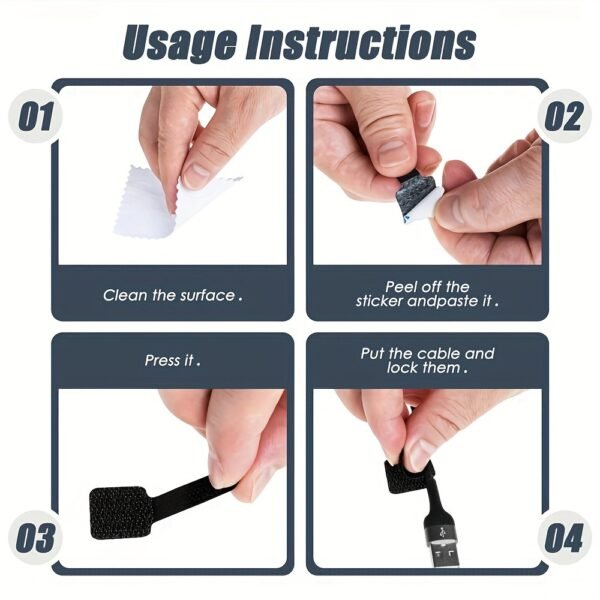 0fa11f78-6181-44a3-bf87-84ea7f7fae6c.jpg 12PCS Polyamide Interlocking Cable Ties Magic Patch Tape for Wire Organization
