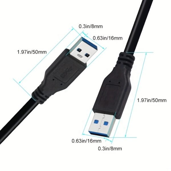 22953ebb70c506a603307f5e435c5836.jpg USB 3.0 / USB 2.0 Male to Male Cable 5Gbps Fast Data Transfer Cable for Keyboard Mouse Hard Drive