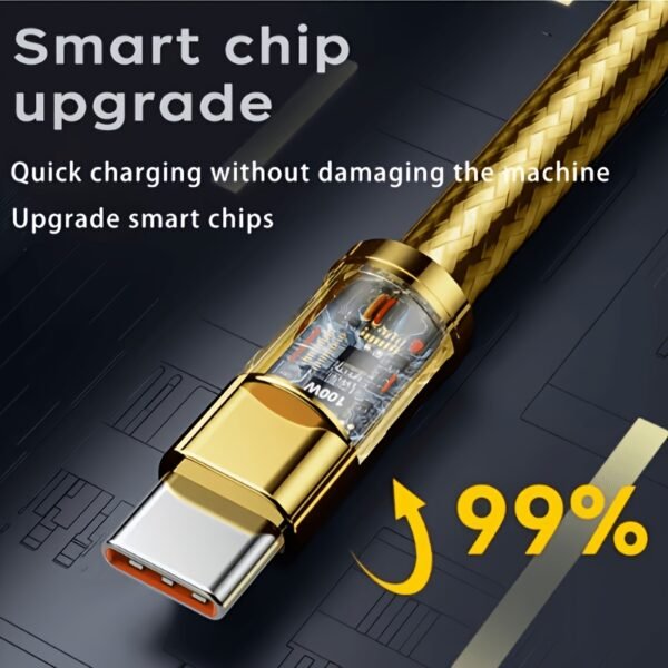 100W 6A Fast Charging USB Cable USB to Type-C / Micro USB Charging Cord