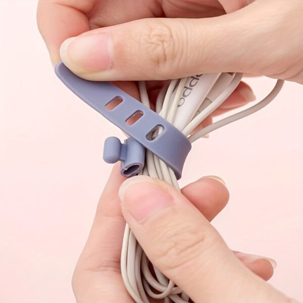 357f6309f0a356521e13d14a4cca17f7.jpg Silicone Cable Tie Random Colour Reusable Wire Organizer Strap