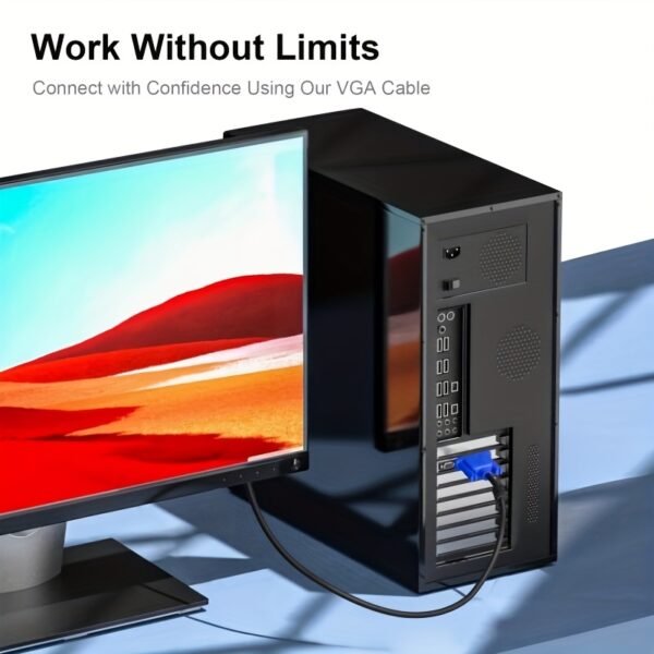 35c56acd-1583-4e3d-8b4c-a11a9bd16906.jpg 1080P High-Resolution VGA Cable 3+5 Pin Durable Flat Display Cable for PC Monitor