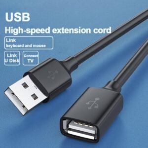 USB 2.0 Extension Cable High-Speed USB Extender Cord for Smart TV PS4 Xbox One SSD