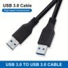 4373c080d87b708a3ea46156f0df9a26.jpg USB 3.0 / USB 2.0 Male to Male Cable 5Gbps Fast Data Transfer Cable for Keyboard Mouse Hard Drive
