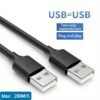USB to USB A 2.0 Male to Male Cable Double End USB Cord for Hard Drive DVD Player Laptop