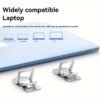 491486a0-0d41-11ef-a38a-0a580a69f416.jpg Two-Speed Adjustable Notebook Holder Folding Laptop Cooling Stand Portable Radiator Base
