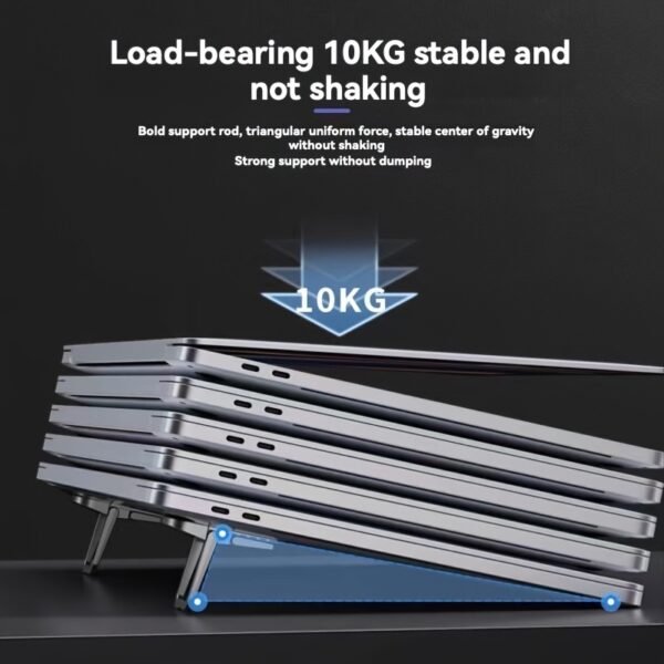 6a28ce9b-a3d4-4004-a296-5bbba652c91d.jpg Two-Speed Adjustable Notebook Holder Folding Laptop Cooling Stand Portable Radiator Base