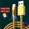 100W 6A Fast Charging USB Cable USB to Type-C / Micro USB Charging Cord