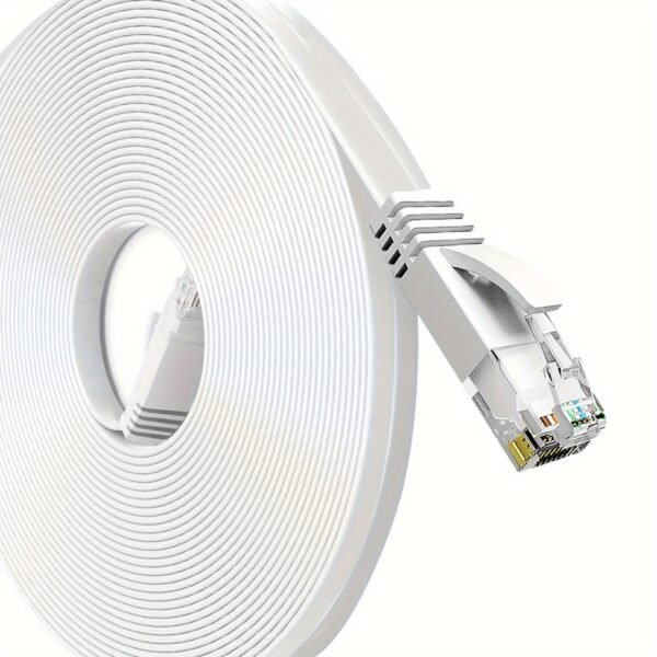 95a9f66d-86e6-46a3-a419-91c2957924d6.jpg Cat6 Flat Ethernet Cable Long High-Speed Internet Patch Cord with RJ45 Connectors