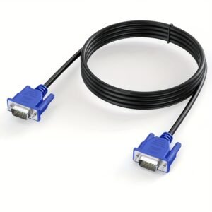 1080P High-Resolution VGA Cable 3+5 Pin Durable Flat Display Cable for PC Monitor