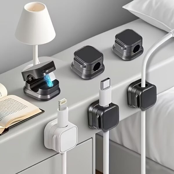 b918d54e-c58d-4459-86b0-dc56711b84e1.jpg Desktop Magnetic Cable Management Set Cable Clips Wire Organizer for Office & Gaming Setup