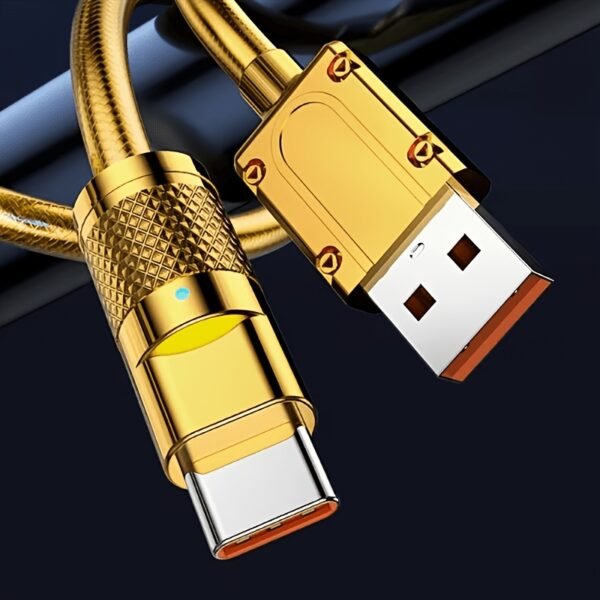 100W 6A Fast Charging USB Cable USB to Type-C / Micro USB Charging Cord