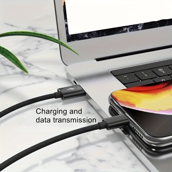 e1ddc682f13a8fb4ce80021e05495580.jpg Fast Charging Micro USB Cable Nylon Braided Data Charging Cable for Android Devices