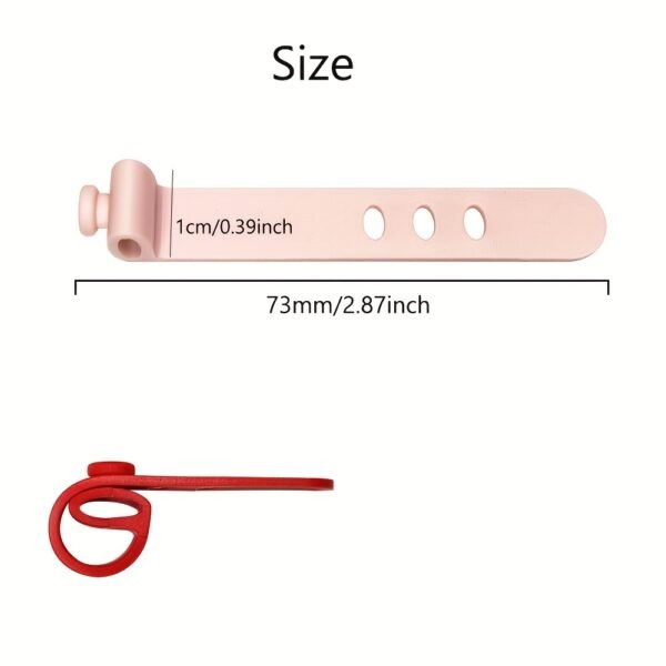 e96a0cf694b2cbf4bf689a7be1dd46ef.jpg Silicone Cable Tie Random Colour Reusable Wire Organizer Strap