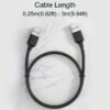 USB to USB A 2.0 Male to Male Cable Double End USB Cord for Hard Drive DVD Player Laptop
